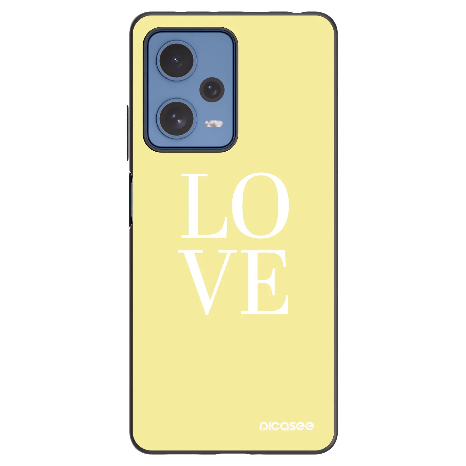 Picasee husă neagră din silicon pentru Xiaomi Redmi Note 12 Pro 5G - Love