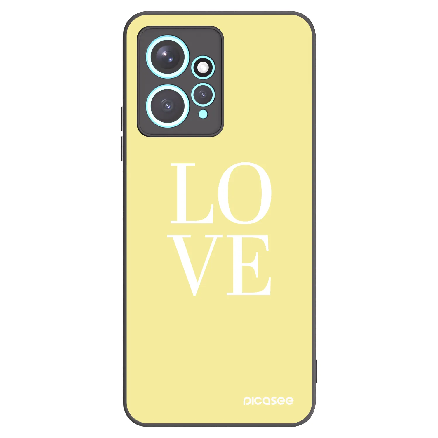 Picasee husă neagră din silicon pentru Xiaomi Redmi Note 12 4G - Love