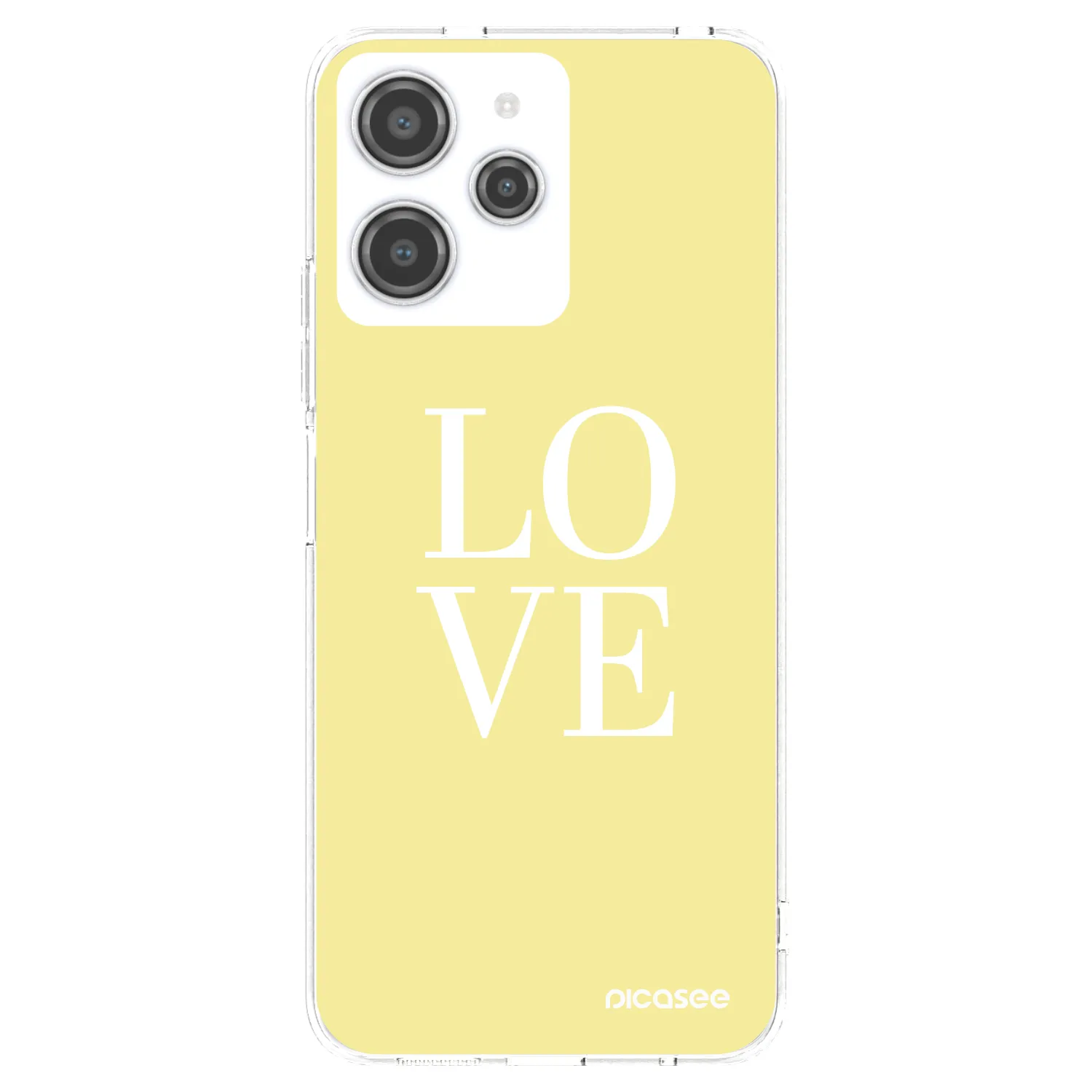 Picasee husă transparentă din silicon pentru Xiaomi Redmi 12 4G - Love