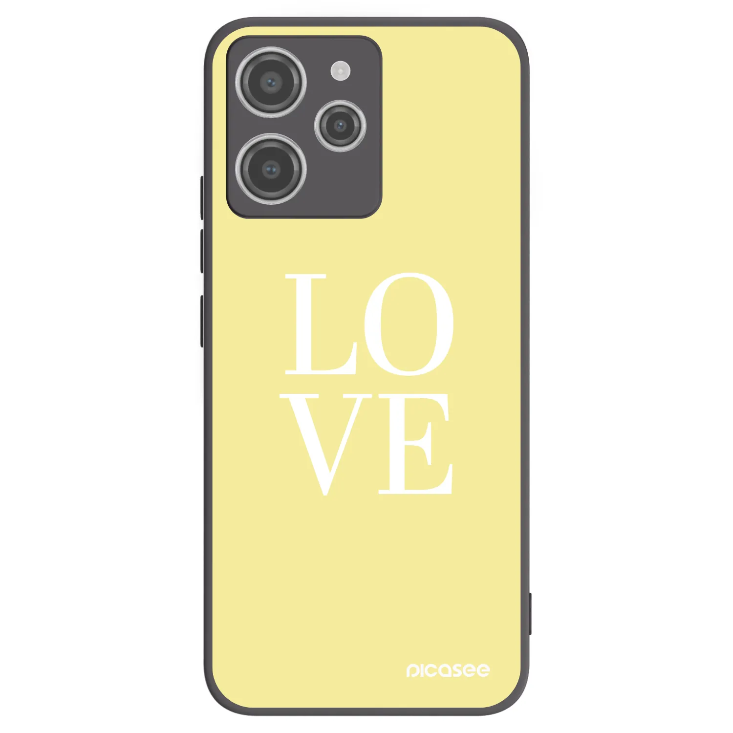 Picasee husă neagră din silicon pentru Xiaomi Redmi 12 4G - Love