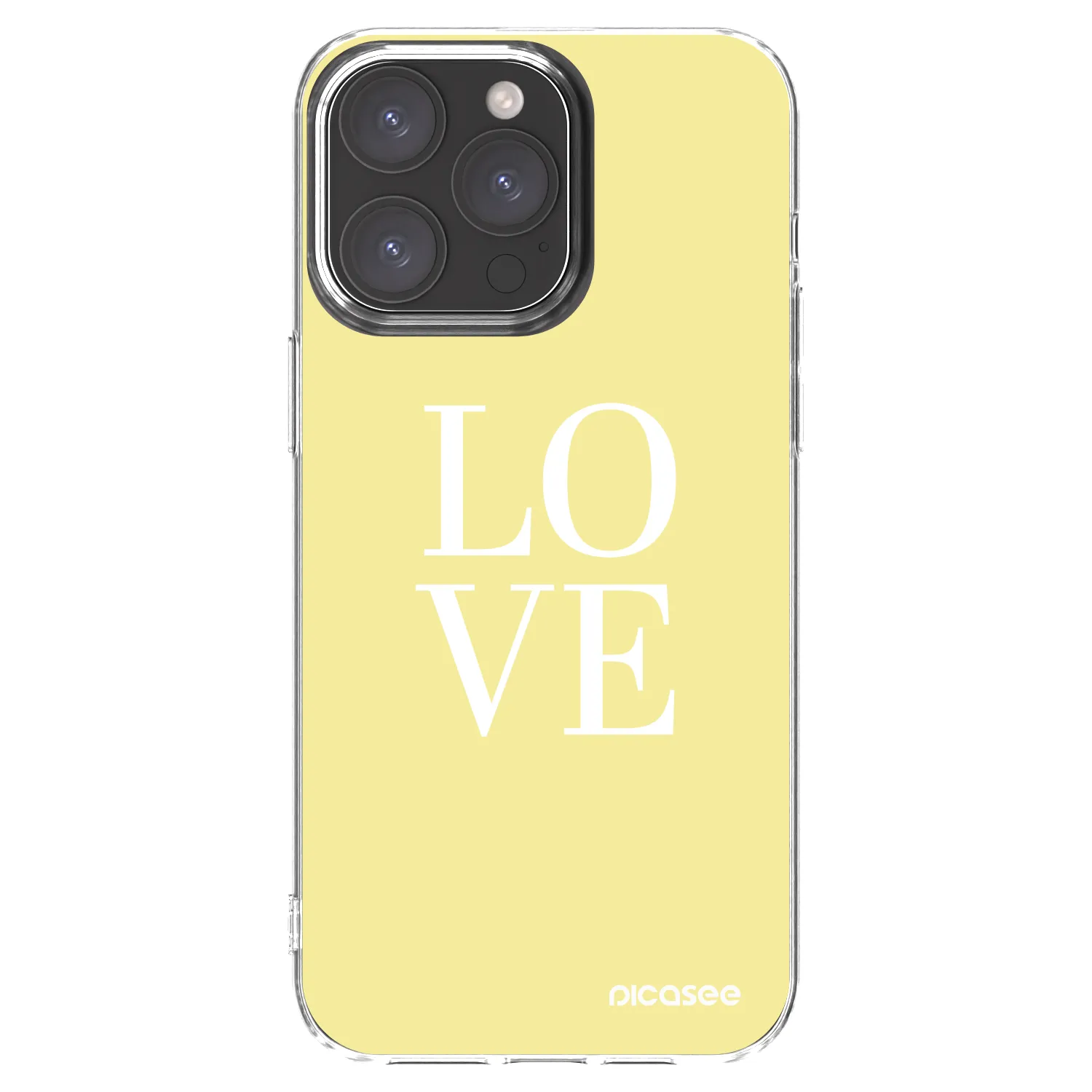 Picasee husă transparentă din silicon pentru Apple iPhone 15 Pro Max - Love