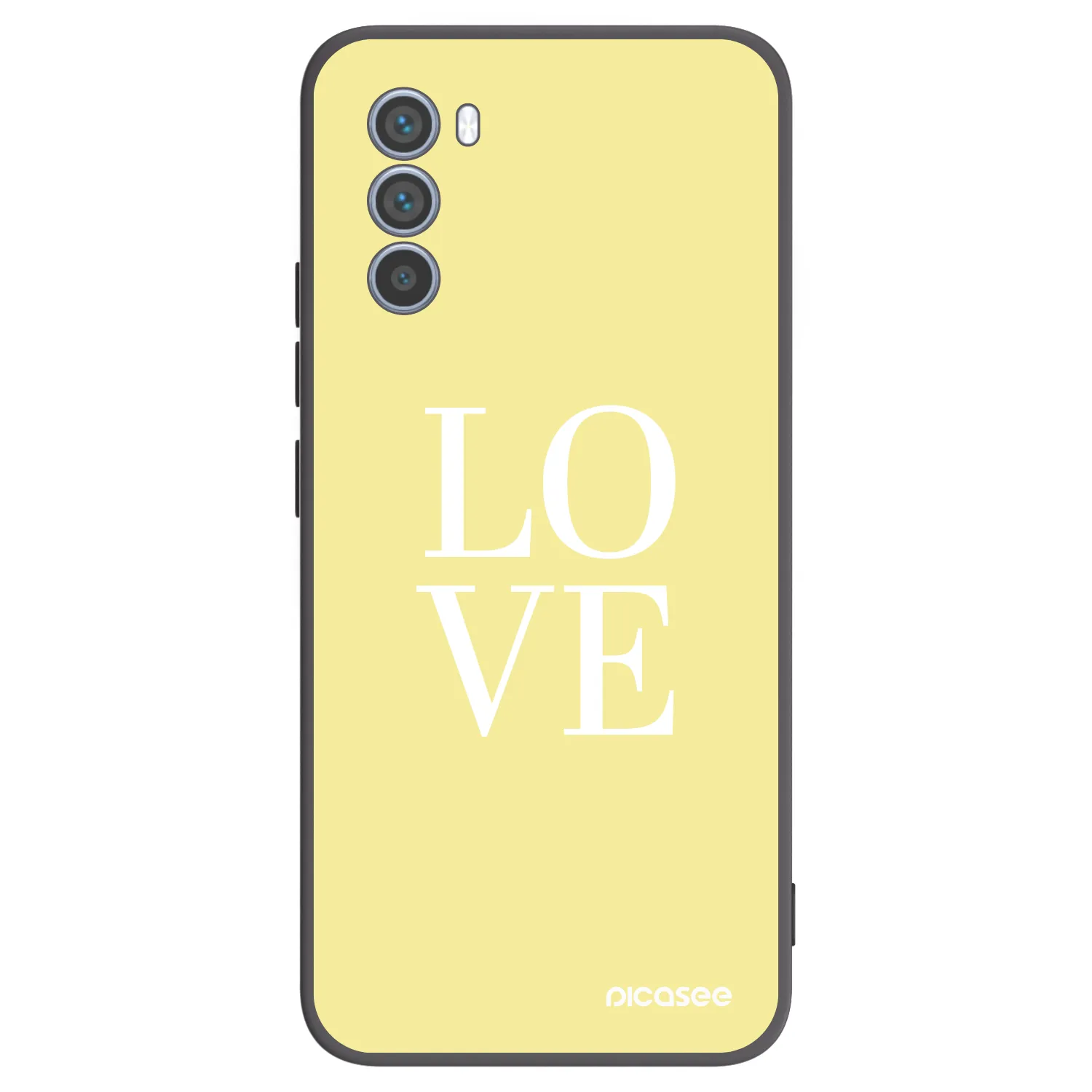 Picasee husă neagră din silicon pentru Motorola Moto G62 - Love