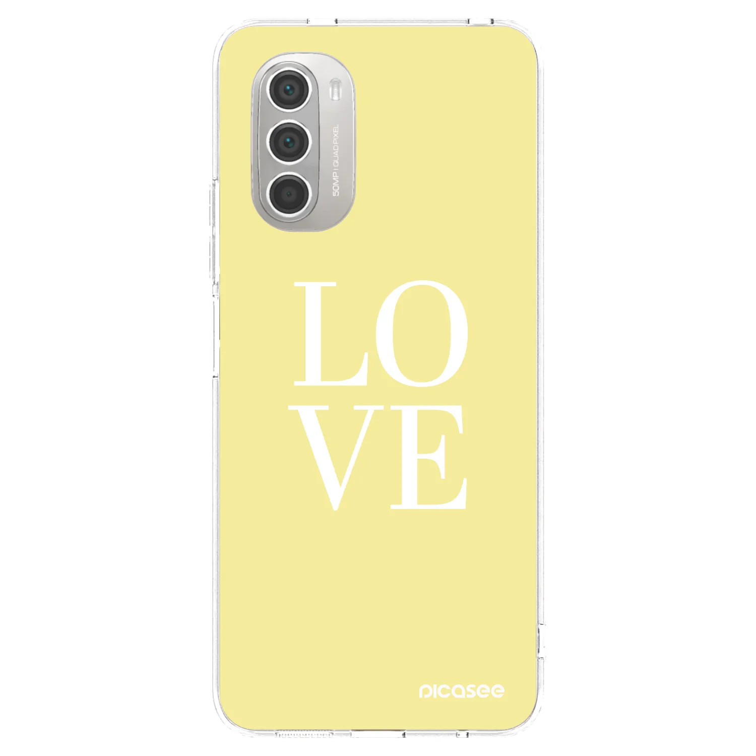 Picasee husă transparentă din silicon pentru Motorola Moto G51 - Love