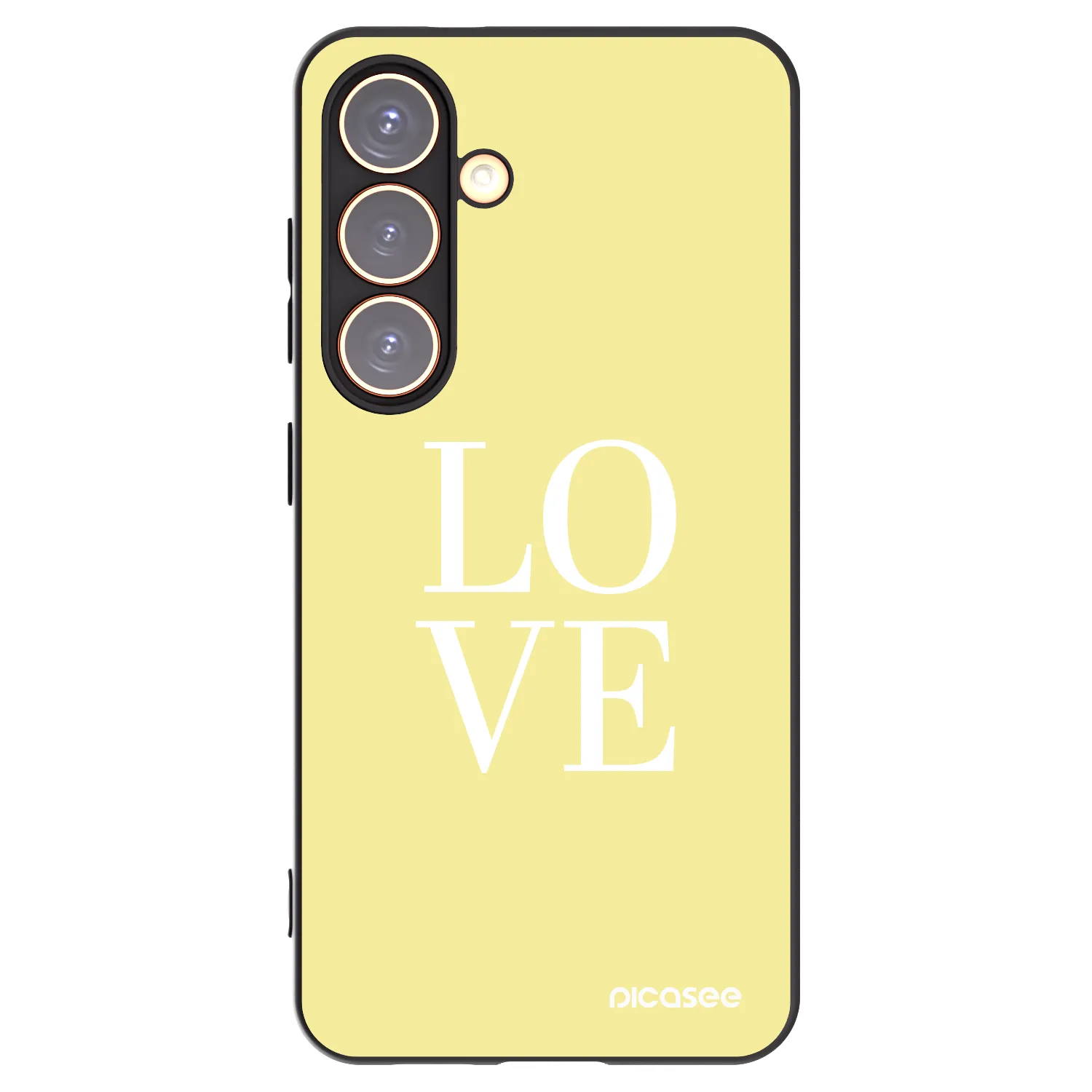 Picasee husă neagră din silicon pentru Samsung Galaxy S24 S921B 5G - Love