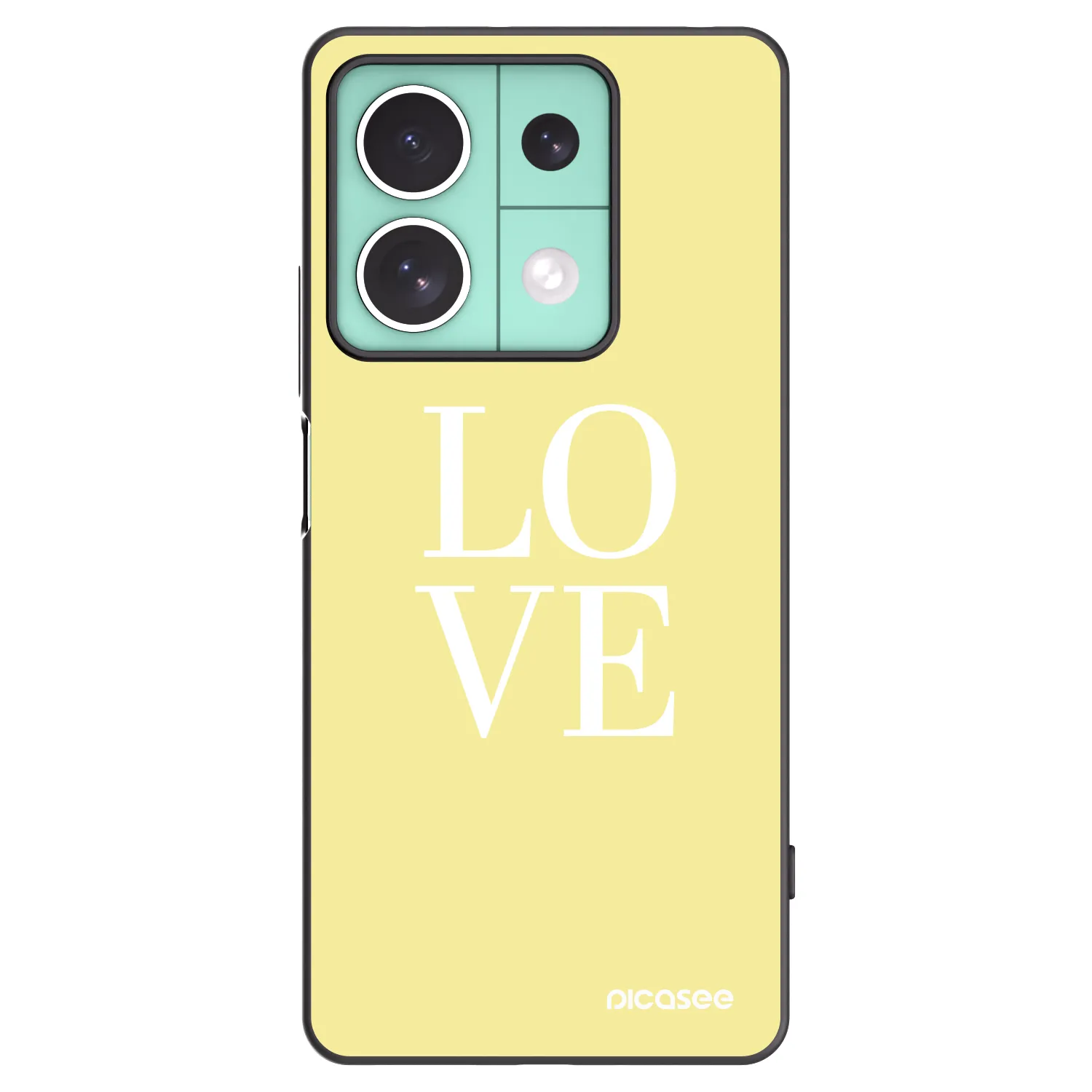 Picasee husă neagră din silicon pentru Xiaomi Redmi Note 13 5G - Love
