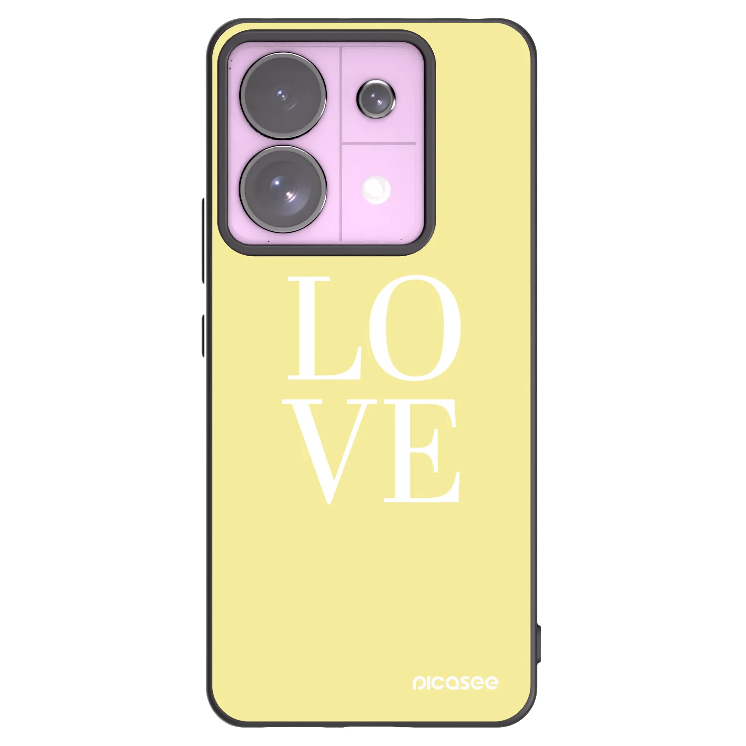 Picasee husă neagră din silicon pentru Xiaomi Redmi Note 13 Pro 5G - Love