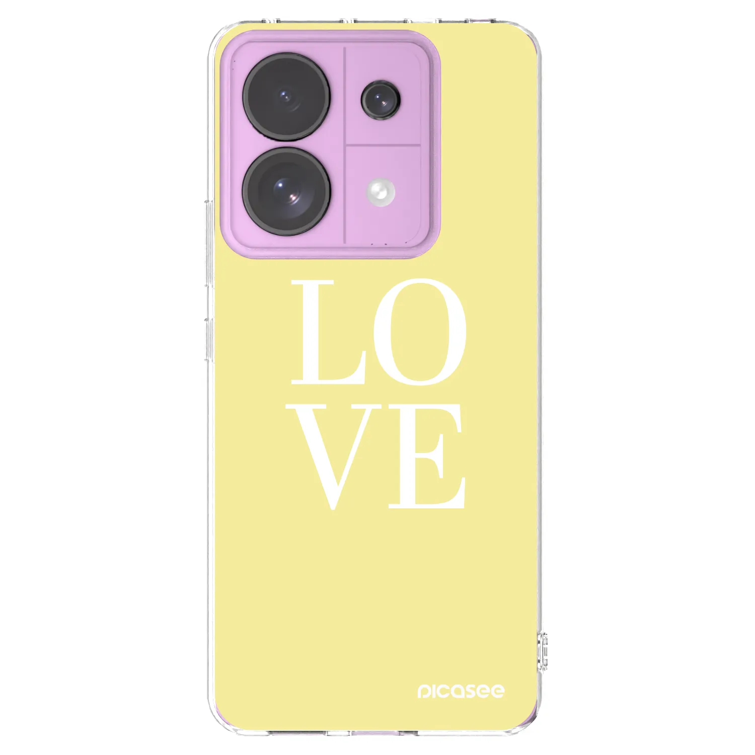 Picasee husă transparentă din silicon pentru Xiaomi Redmi Note 13 Pro 5G - Love