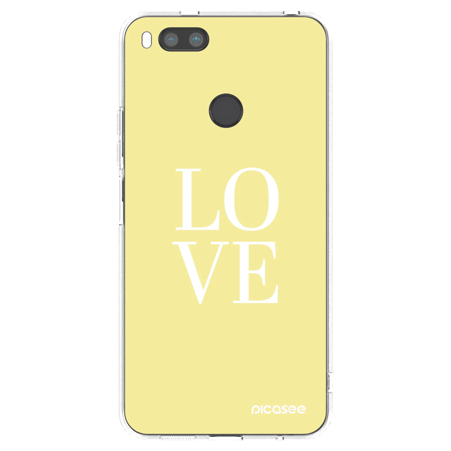 Picasee husă transparentă din silicon pentru Xiaomi Mi A1 Global - Love
