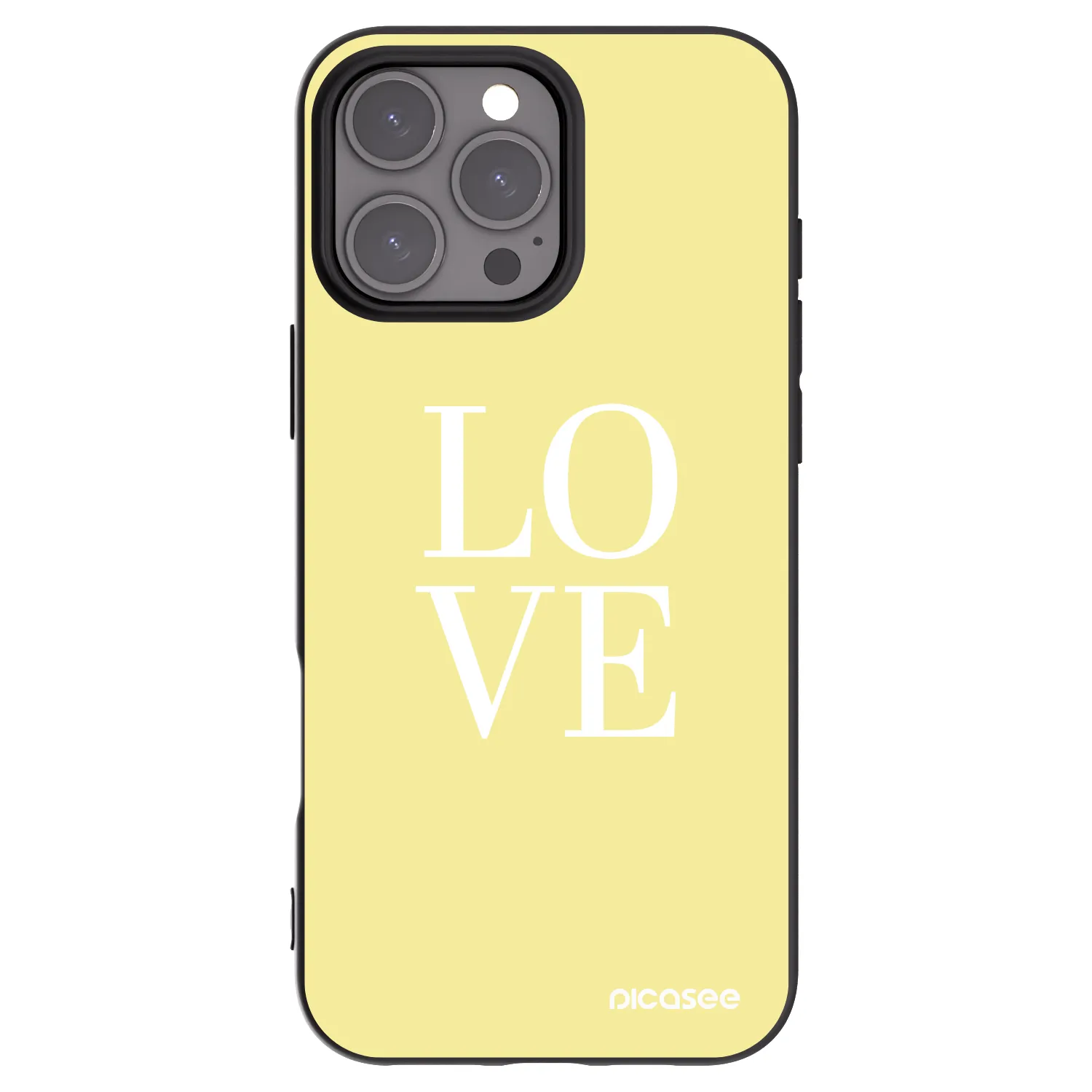 Picasee husă neagră din silicon pentru Apple iPhone 16 Pro Max - Love
