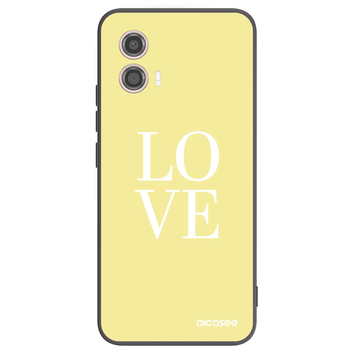 Picasee husă neagră din silicon pentru Motorola Moto G53 5G - Love