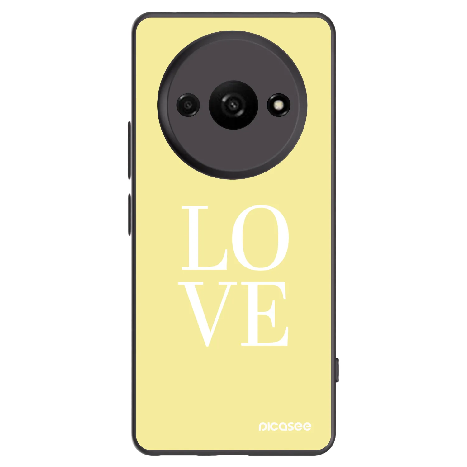 Picasee husă neagră din silicon pentru Xiaomi Redmi A3 - Love