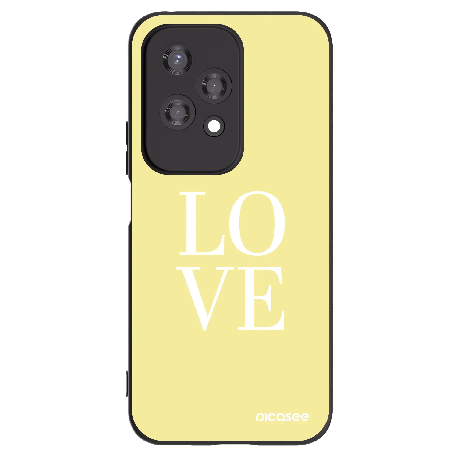 Picasee husă neagră din silicon pentru Honor 200 Lite - Love