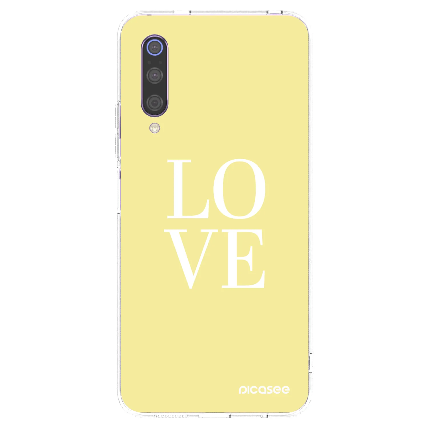 Picasee husă transparentă din silicon pentru Xiaomi Mi 9 - Love