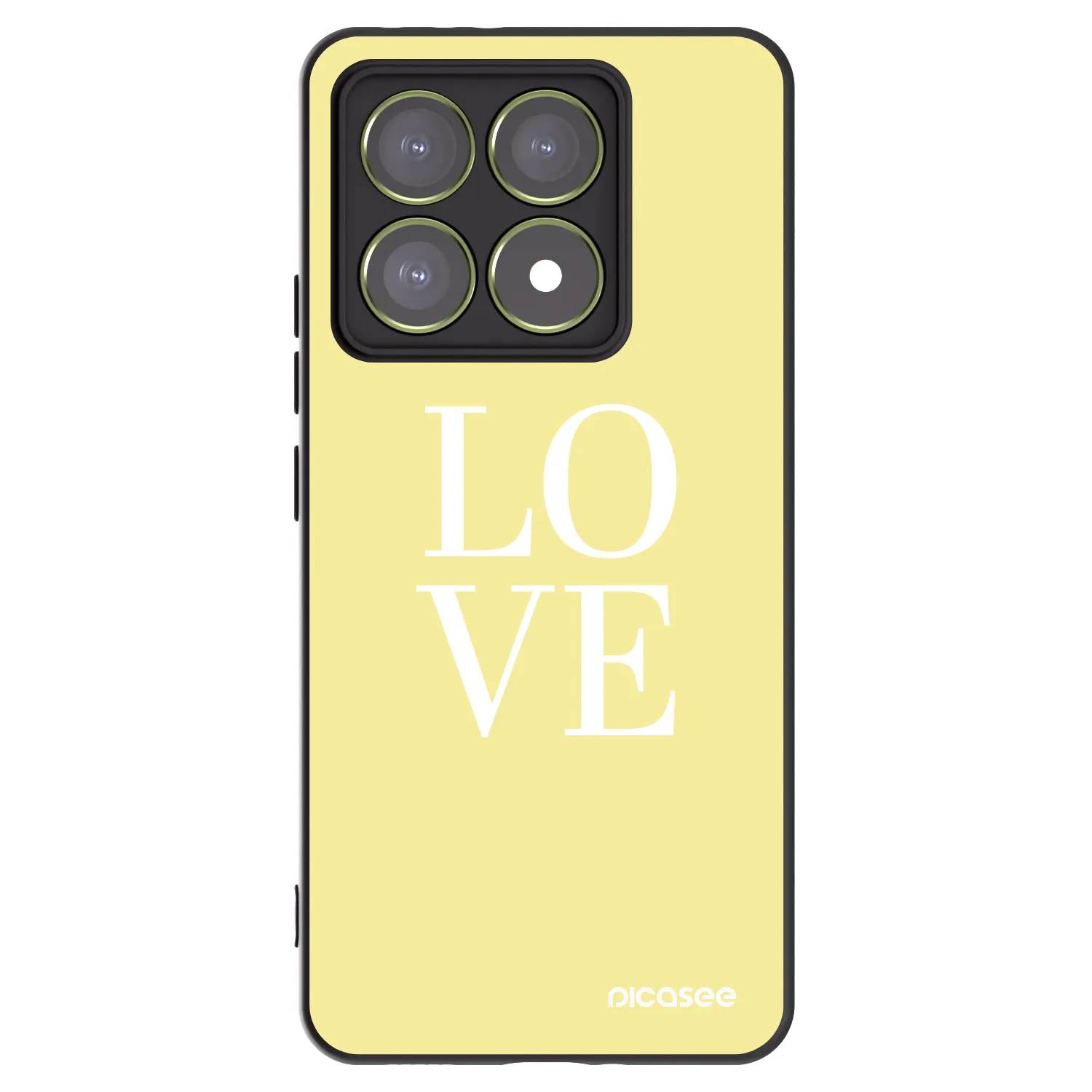 Picasee husă neagră din silicon pentru Xiaomi 14T - Love