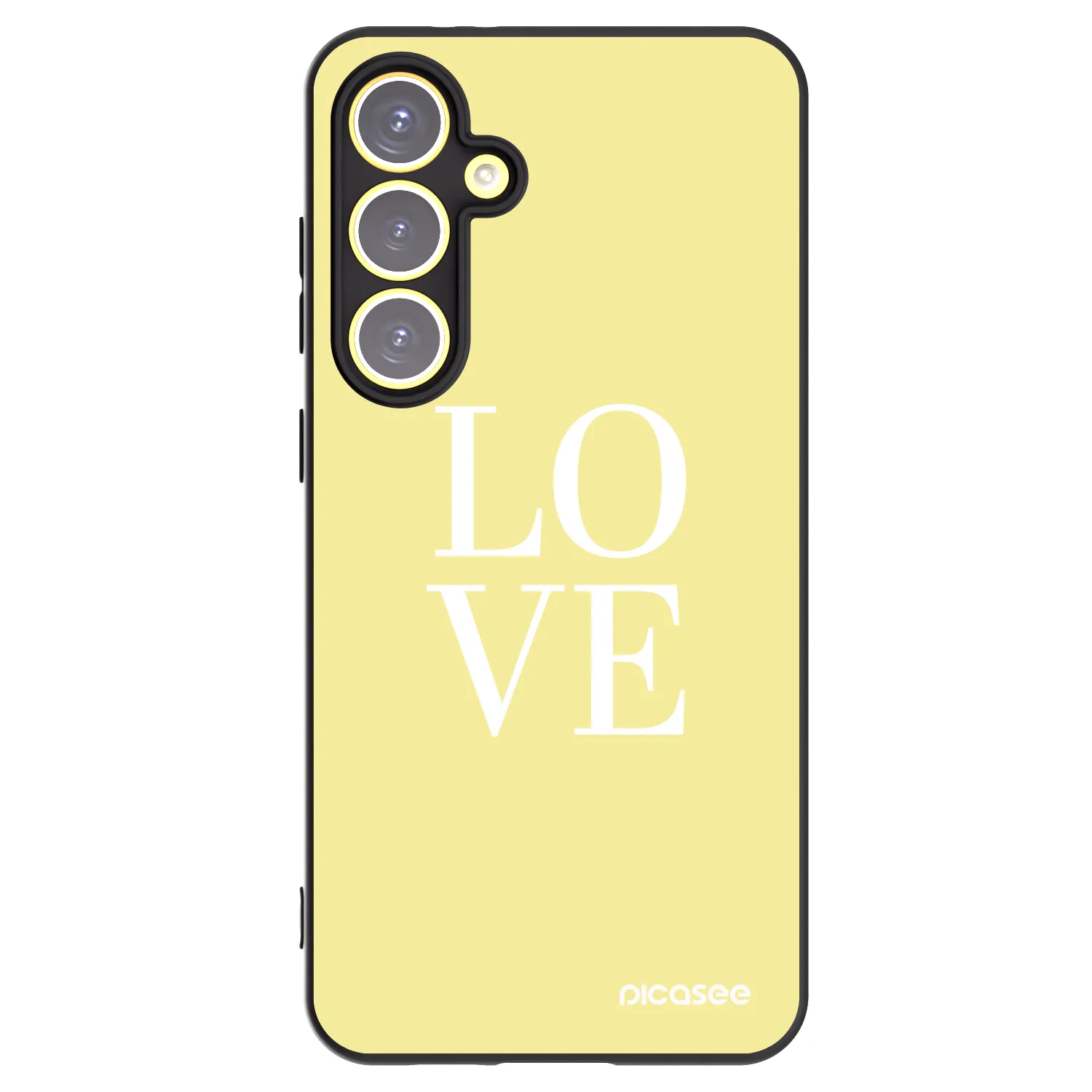Picasee husă neagră din silicon pentru Samsung Galaxy S24 FE S721B - Love