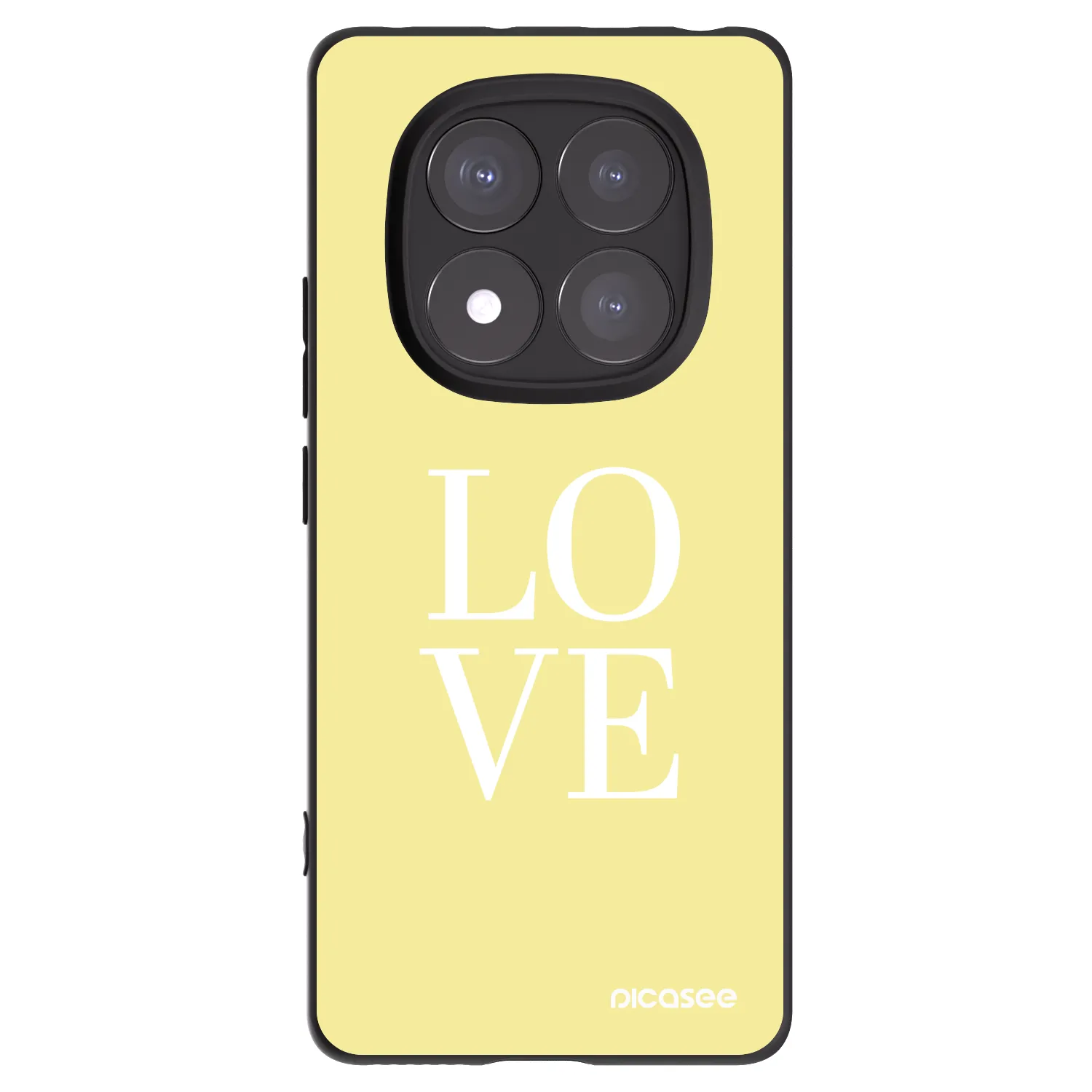Picasee husă neagră din silicon pentru Xiaomi Redmi Note 14 Pro+ 5G - Love