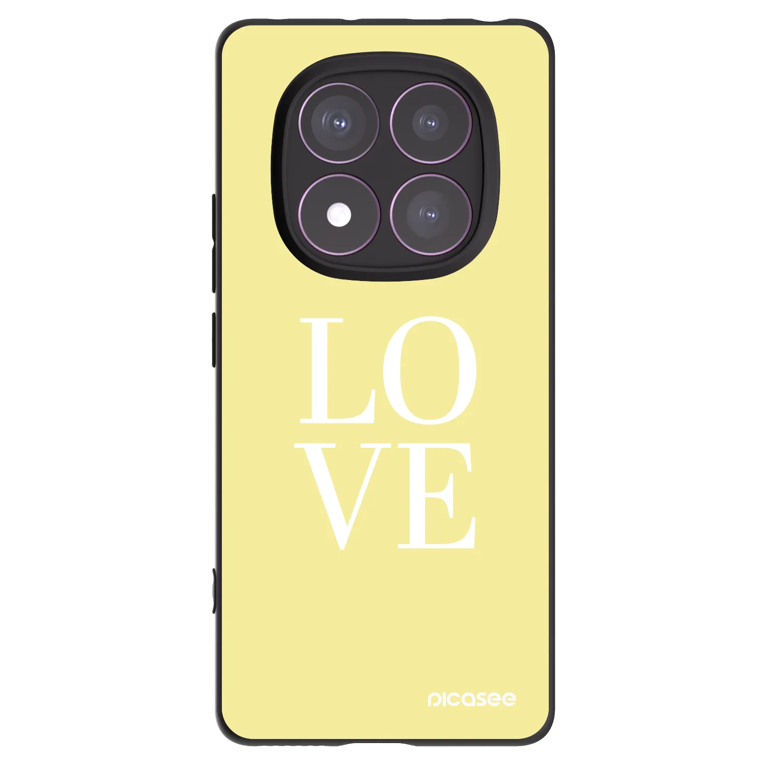 Picasee husă neagră din silicon pentru Xiaomi Redmi Note 14 Pro 4G - Love