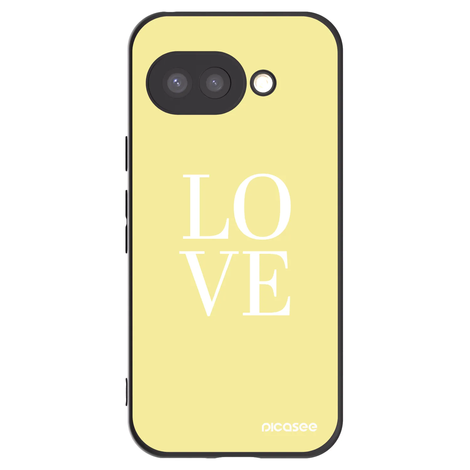 Picasee husă neagră din silicon pentru Google Pixel 9a - Love