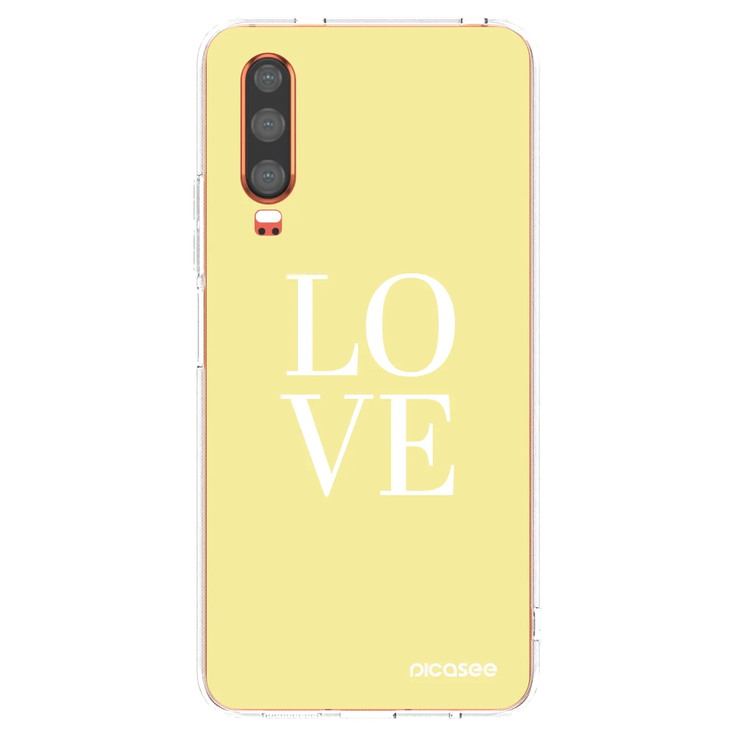 Picasee husă transparentă din silicon pentru Huawei P30 - Love