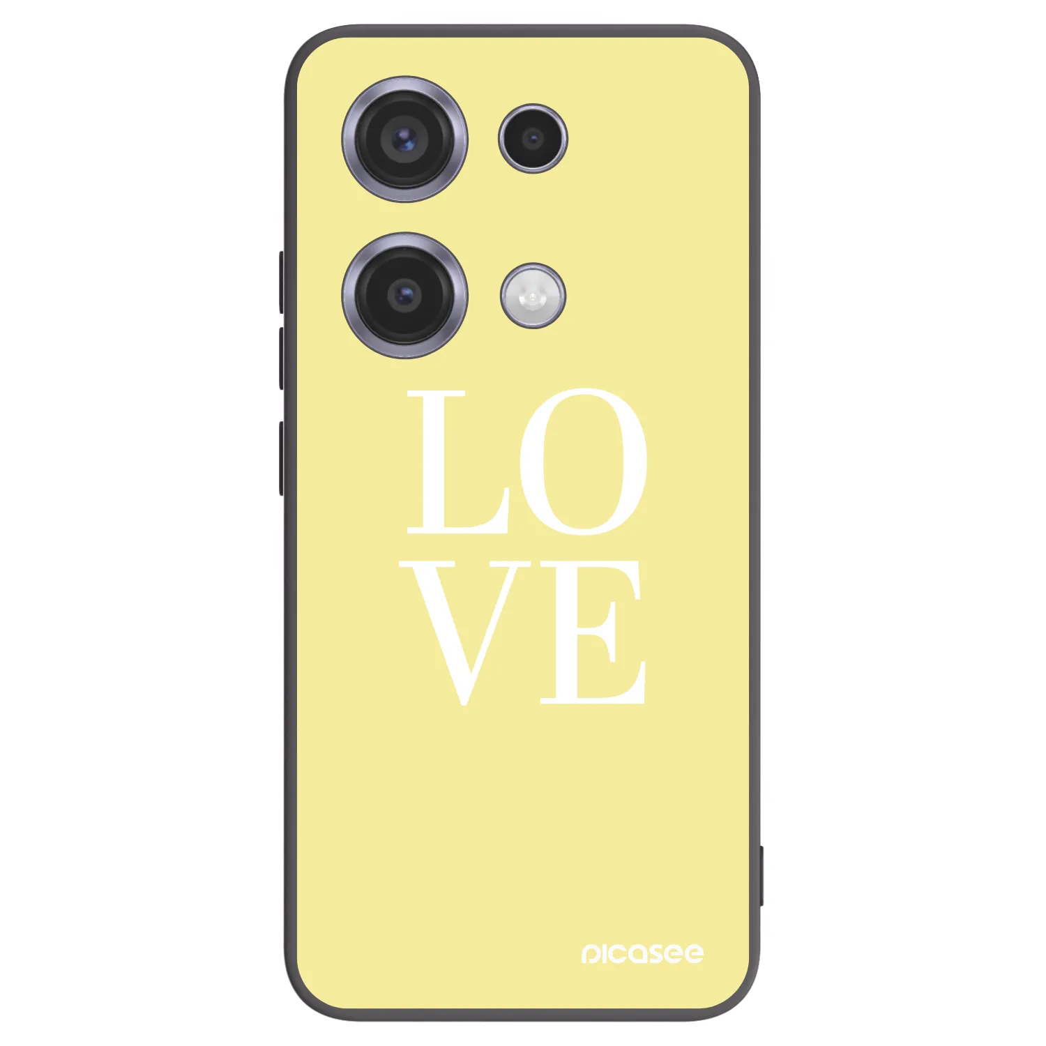 Picasee husă neagră din silicon pentru Xiaomi Redmi Note 14S - Love