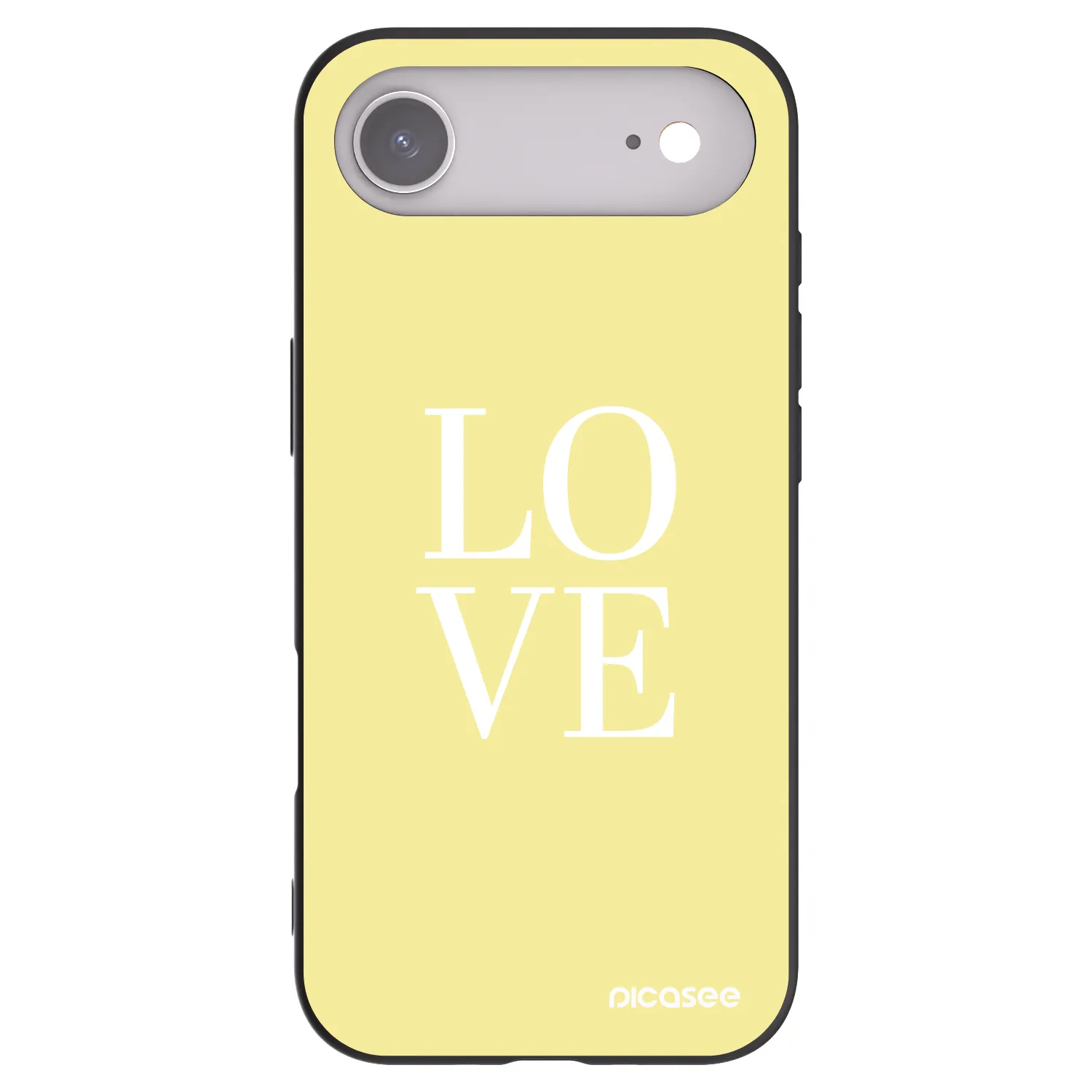 Picasee husă neagră din silicon pentru Apple iPhone Air - Love