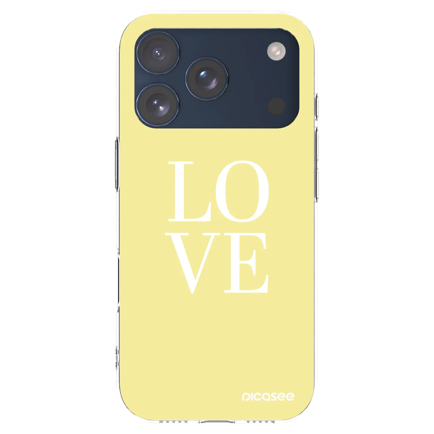 Picasee husă transparentă din silicon pentru Apple iPhone 17 Pro - Love