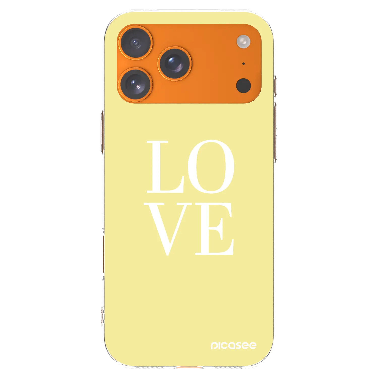 Picasee husă transparentă din silicon pentru Apple iPhone 17 Pro Max - Love