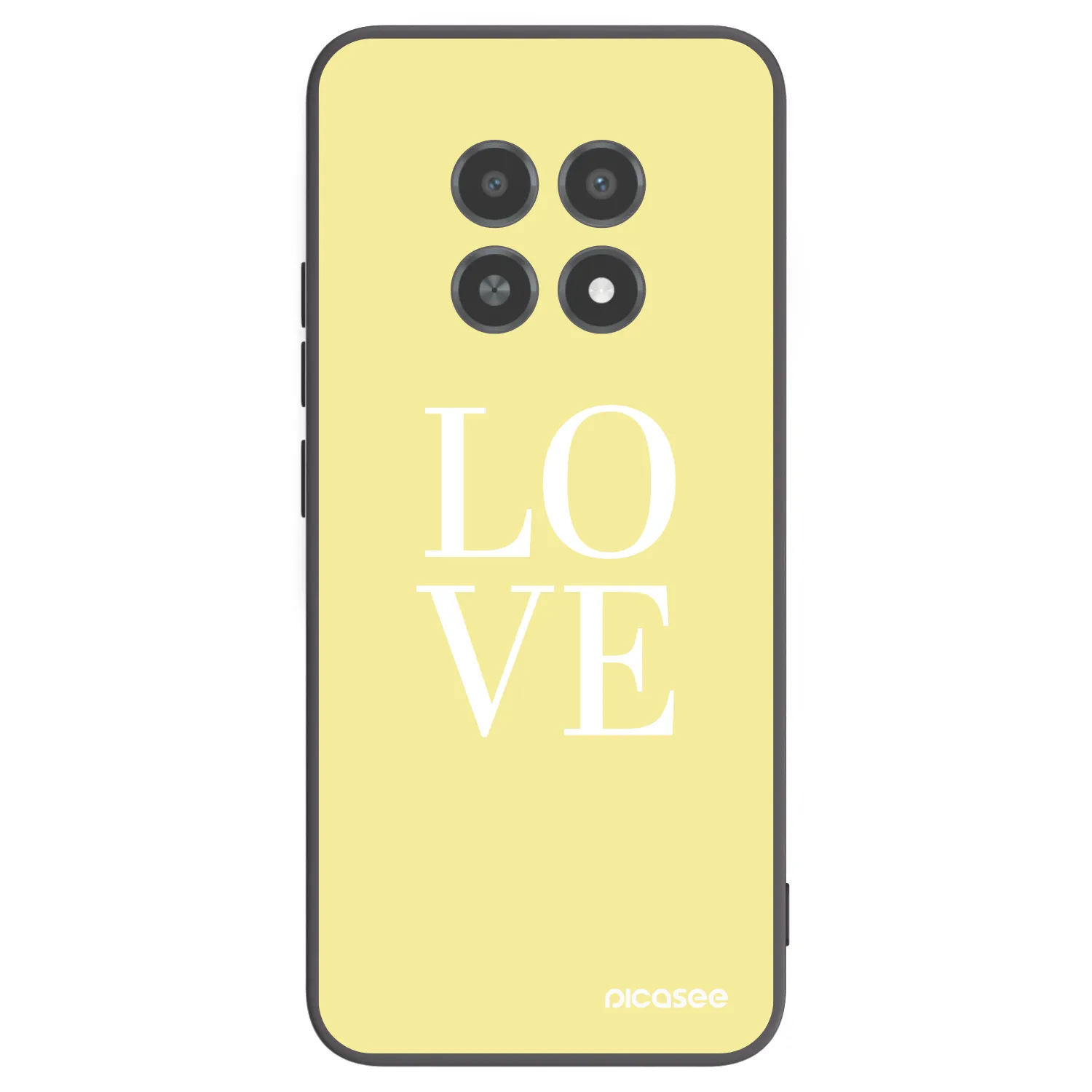 Picasee husă neagră din silicon pentru Realme 12X - Love