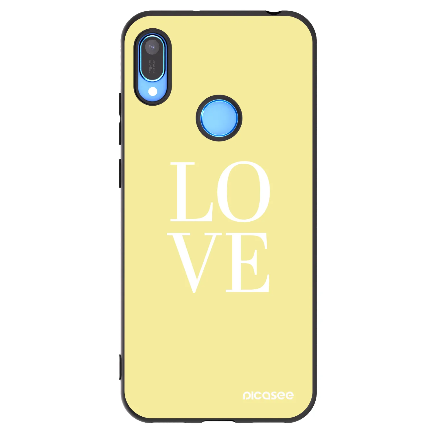 Picasee husă neagră din silicon pentru Huawei Y6 2019 - Love