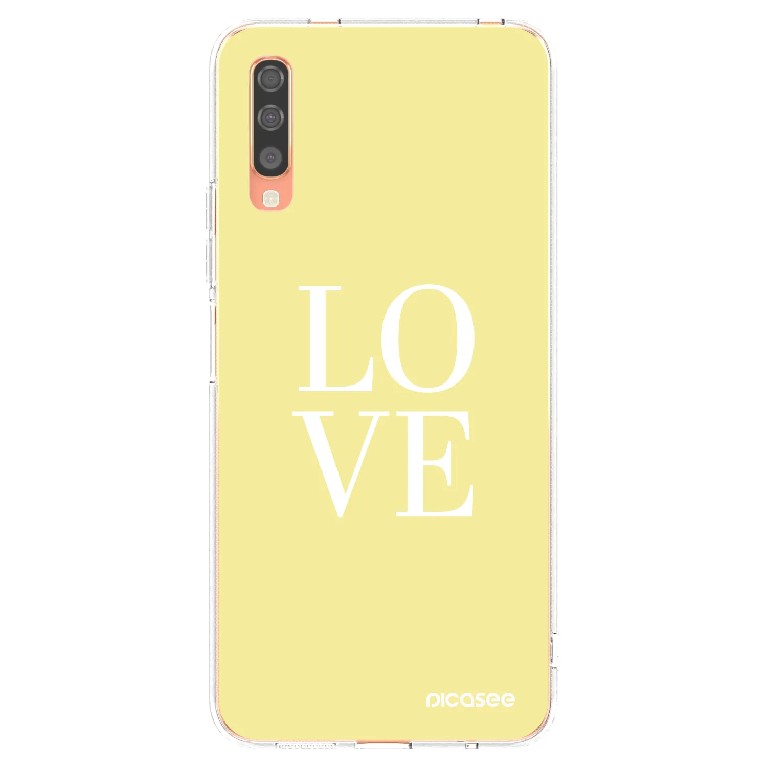 Picasee husă transparentă din silicon pentru Samsung Galaxy A70 A705F - Love
