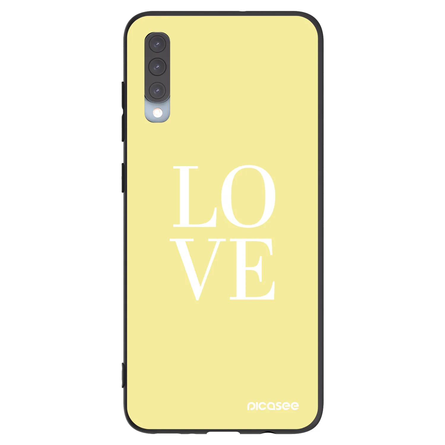 Picasee husă neagră din silicon pentru Samsung Galaxy A70 A705F - Love