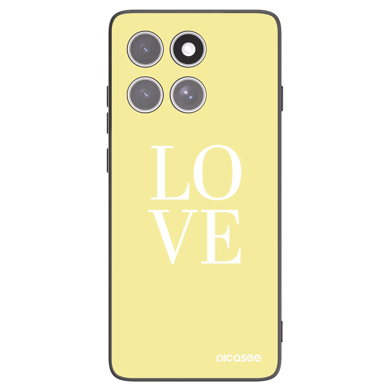 Picasee husă neagră din silicon pentru Motorola Edge 60 Pro - Love