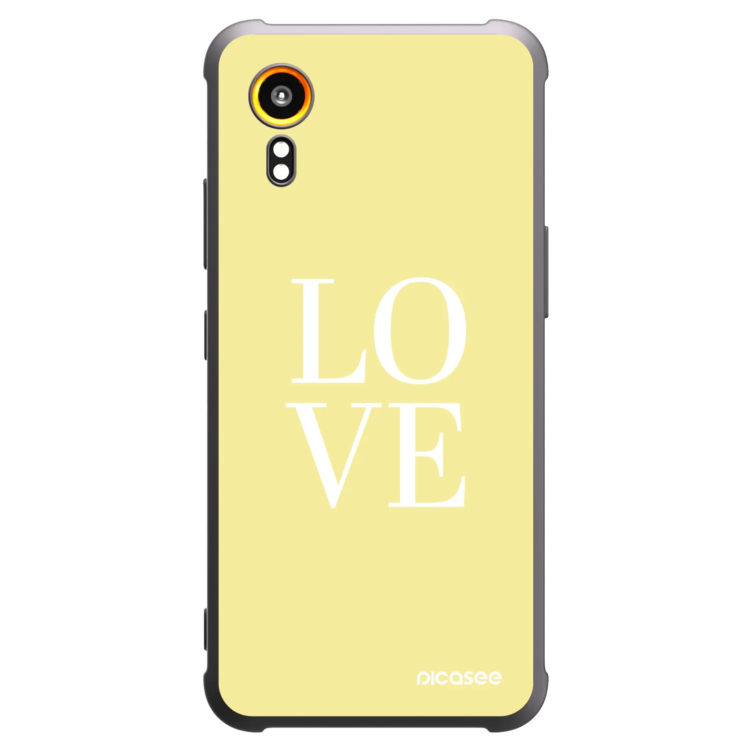 Picasee husă neagră din silicon pentru Samsung Galaxy Xcover 7 - Love