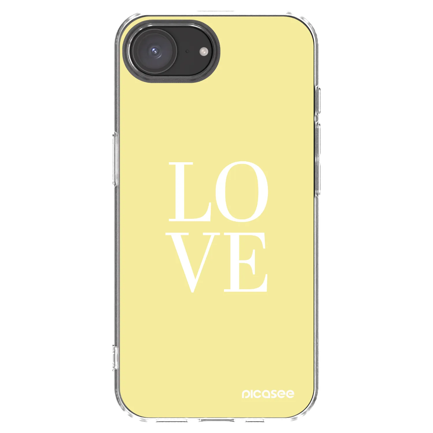 Picasee husă transparentă din silicon pentru Apple iPhone 17e - Love
