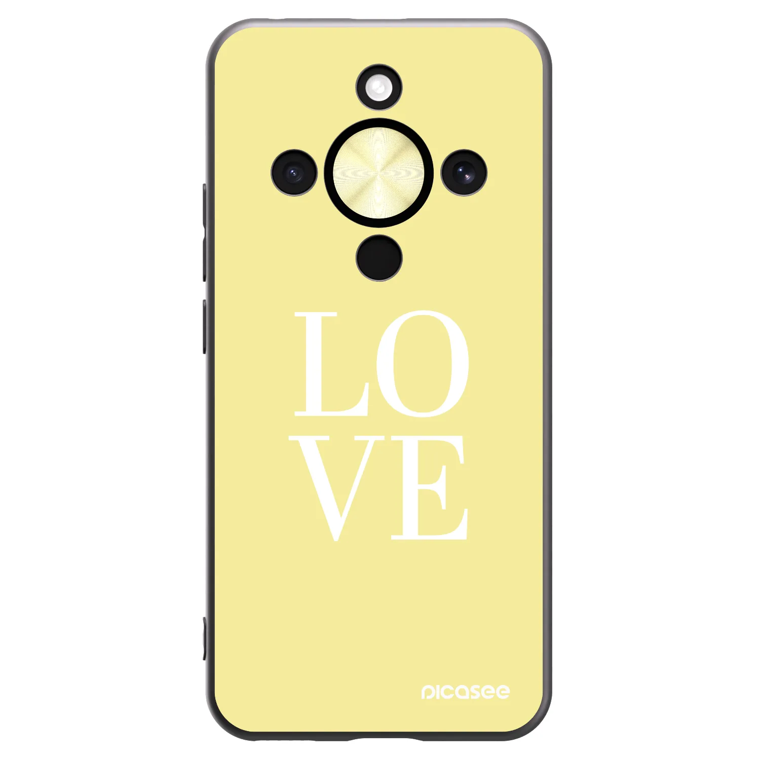 Picasee husă neagră din silicon pentru Honor Magic8 Lite 5G - Love