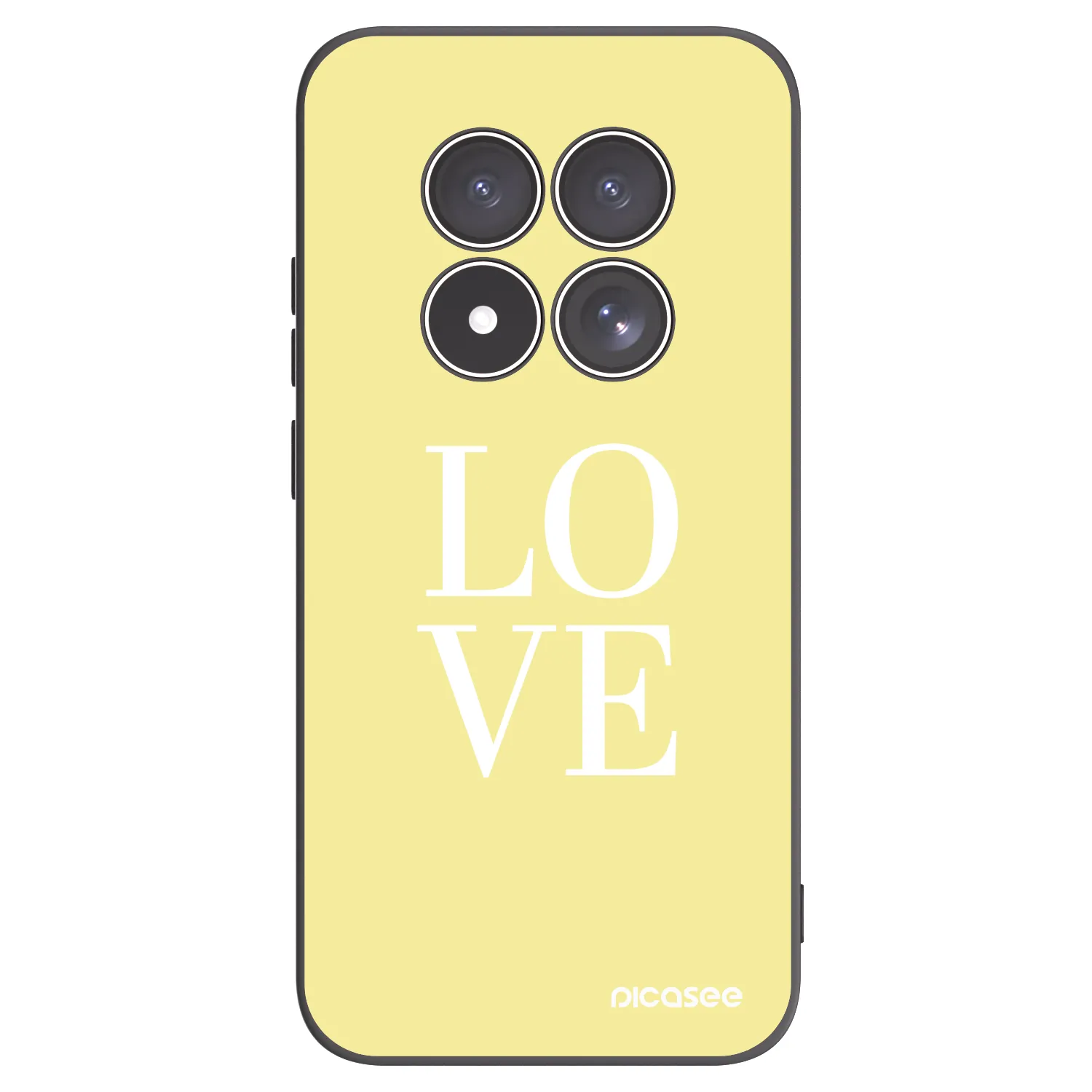 Picasee husă neagră din silicon pentru Xiaomi Redmi Note 15 Pro 5G - Love