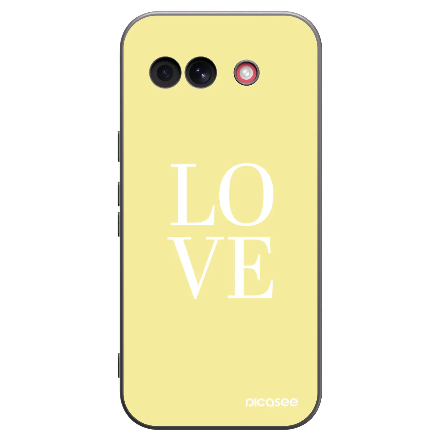 Picasee husă neagră din silicon pentru Google Pixel 10a - Love