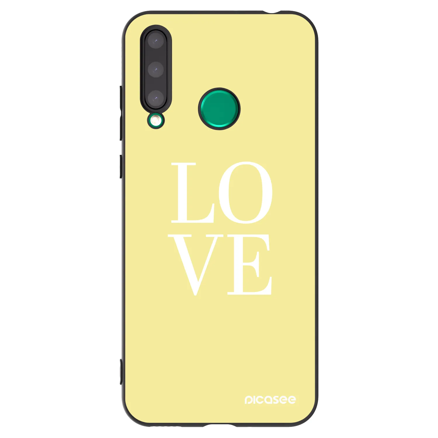 Picasee husă neagră din silicon pentru Honor 20 Lite - Love