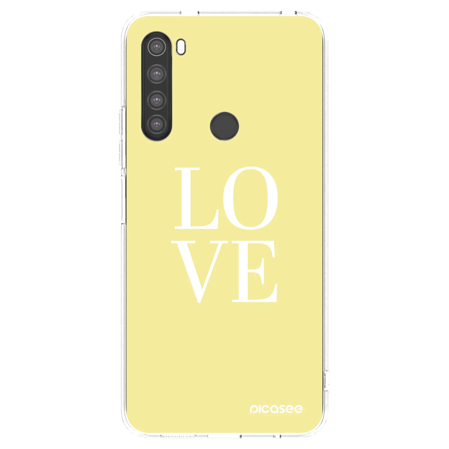 Picasee husă transparentă din silicon pentru Xiaomi Redmi Note 8 - Love
