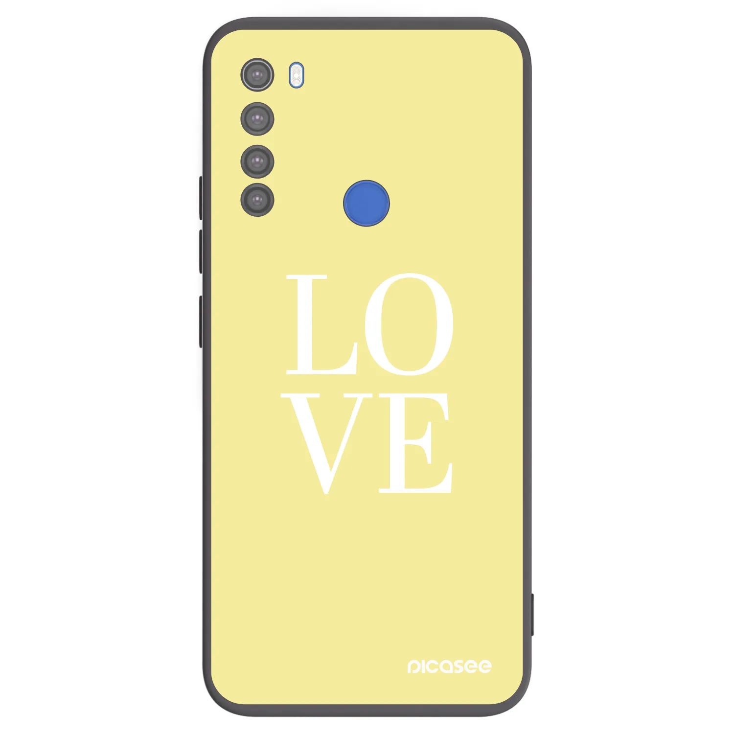 Picasee husă neagră din silicon pentru Xiaomi Redmi Note 8T - Love