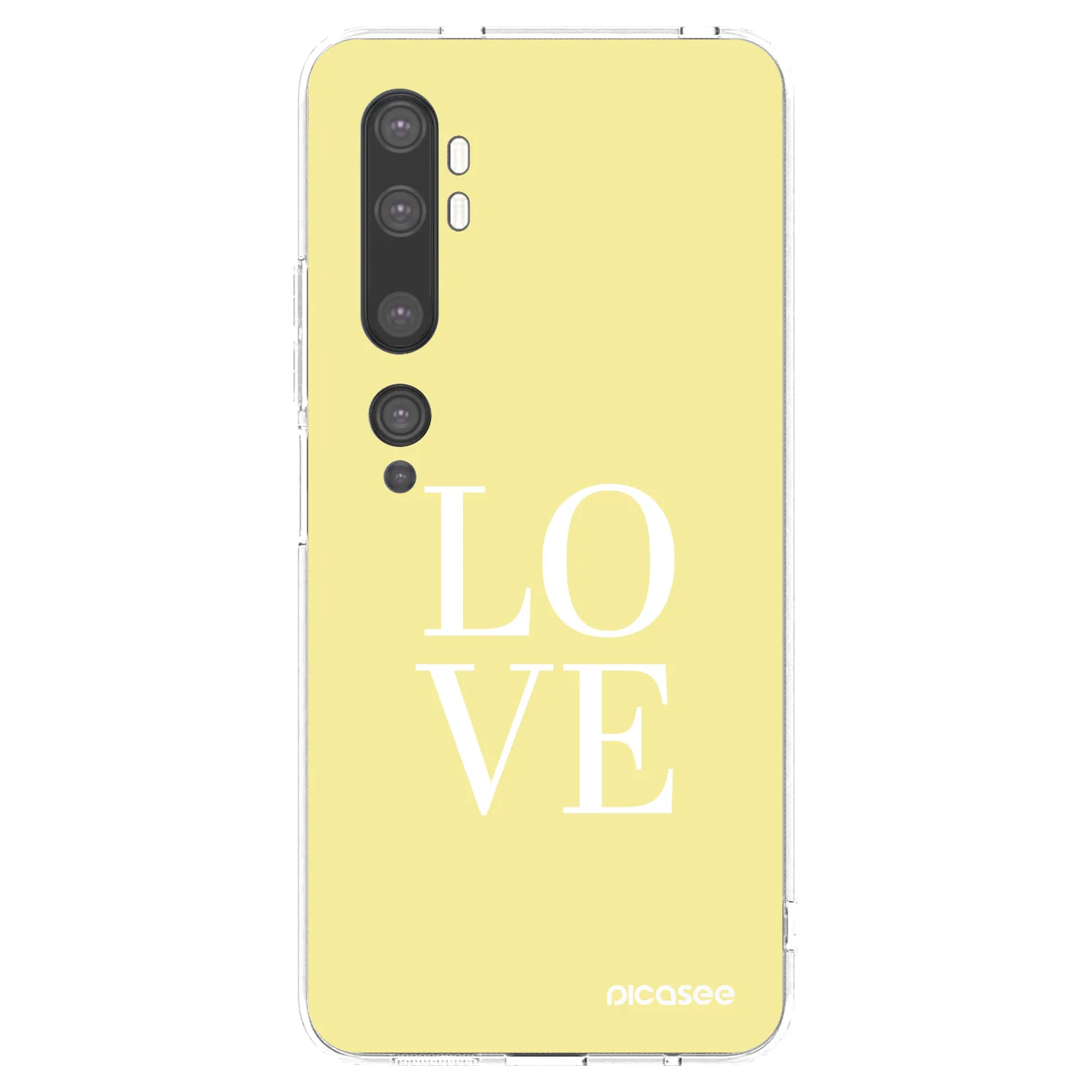 Picasee husă transparentă din silicon pentru Xiaomi Mi Note 10 (Pro) - Love