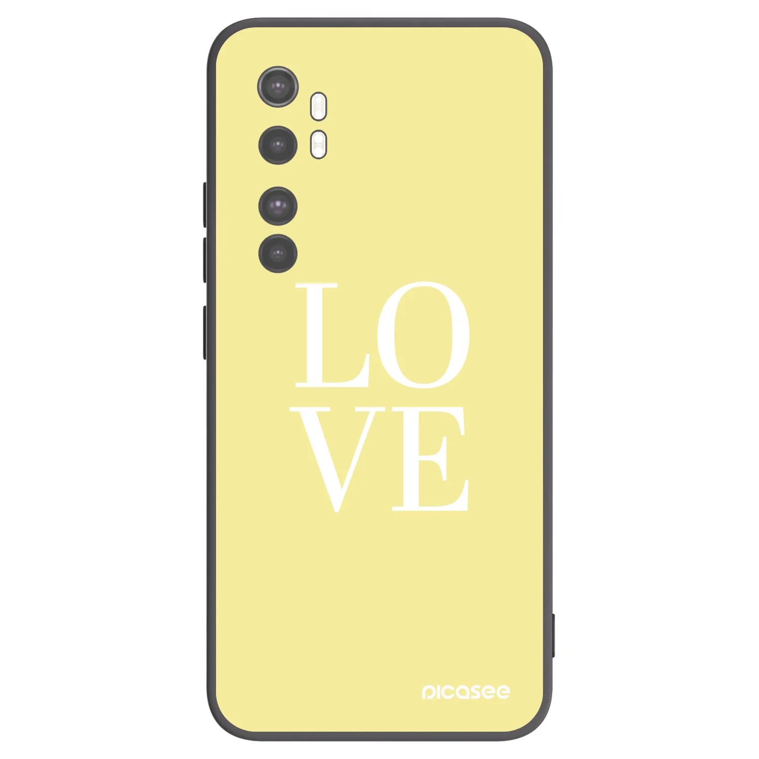 Picasee husă neagră din silicon pentru Xiaomi Mi Note 10 Lite - Love