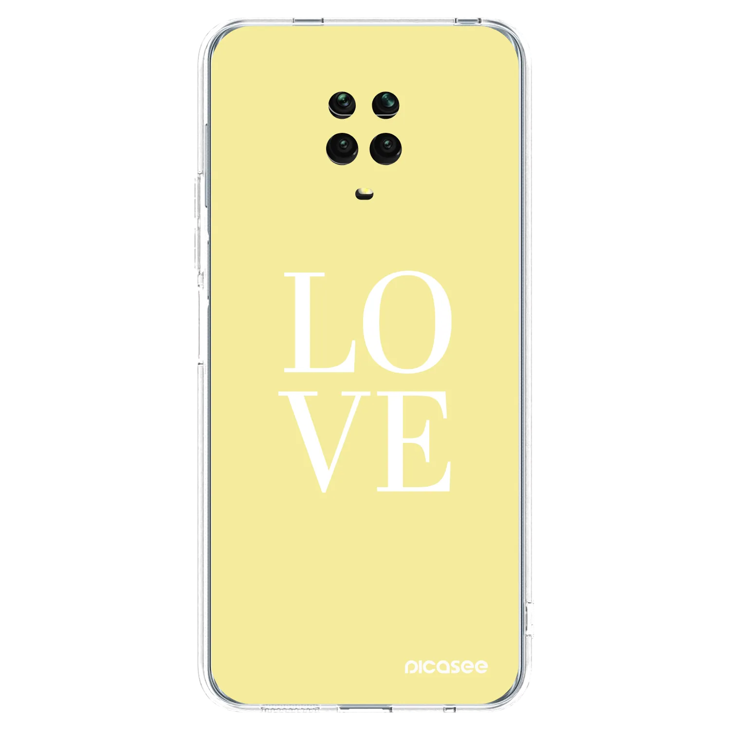 Picasee husă transparentă din silicon pentru Xiaomi Redmi Note 9S - Love