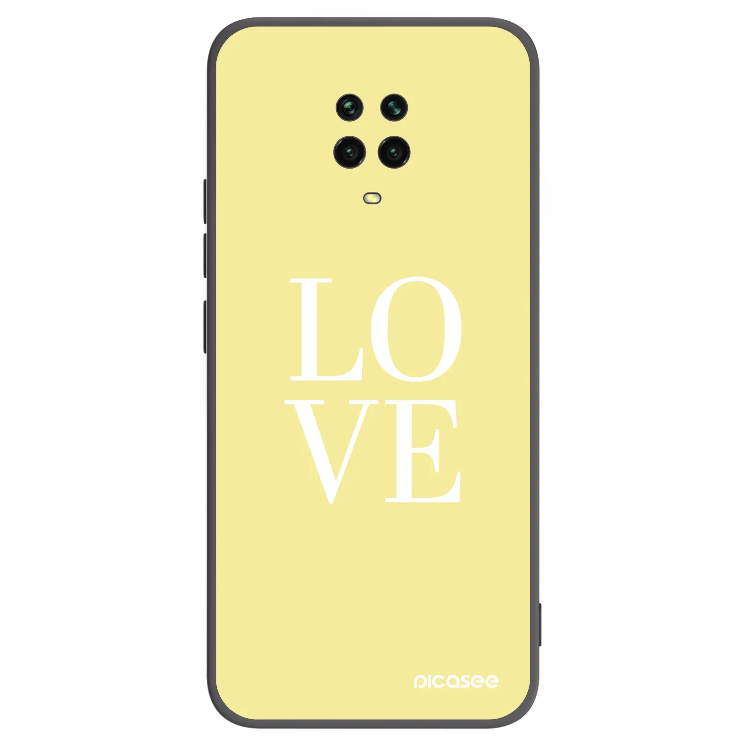 Picasee husă neagră din silicon pentru Xiaomi Redmi Note 9S - Love