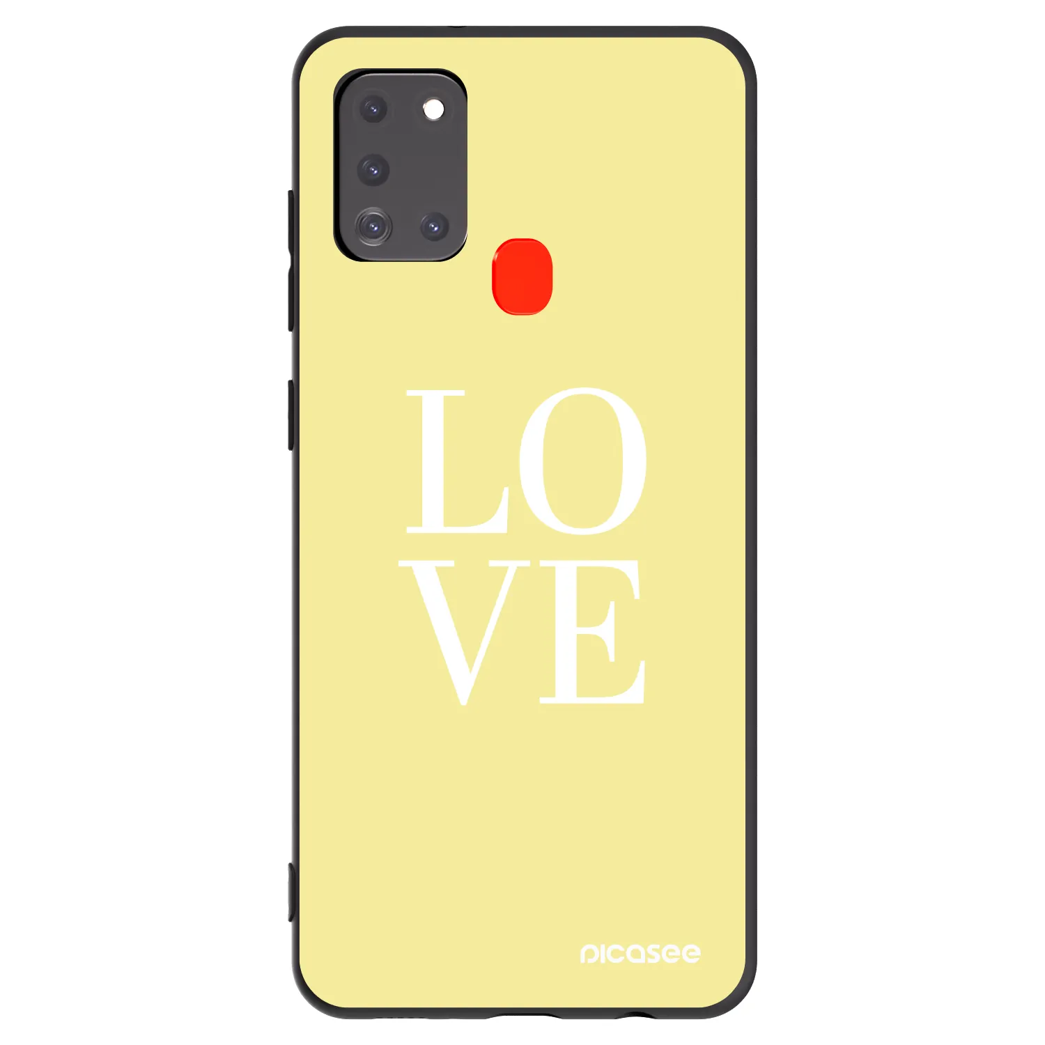 Picasee husă neagră din silicon pentru Samsung Galaxy A21s - Love