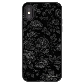 Picasee husă neagră din silicon pentru Apple iPhone X/XS - Dark Romance