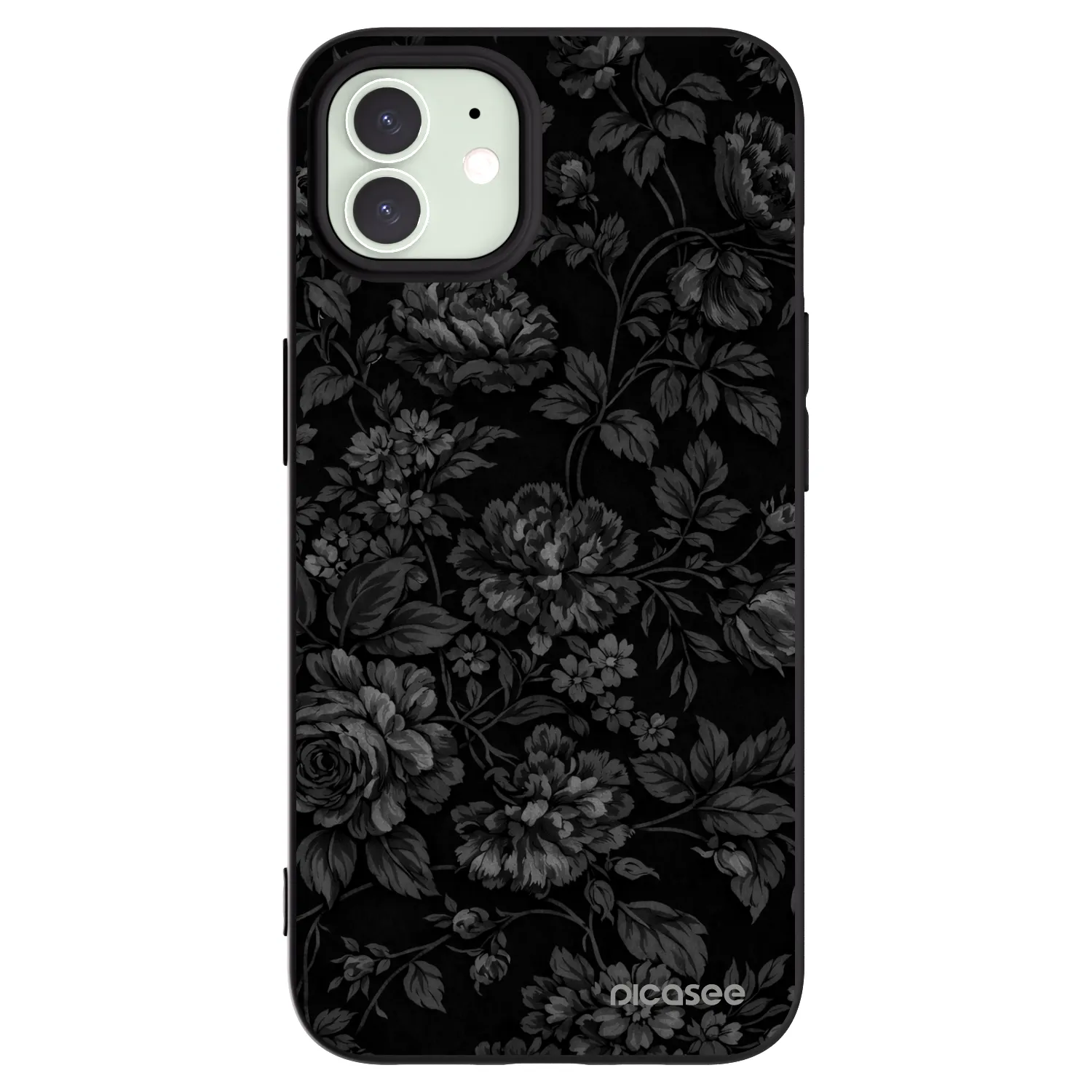 Picasee husă neagră din silicon pentru Apple iPhone 12 Pro - Dark Romance