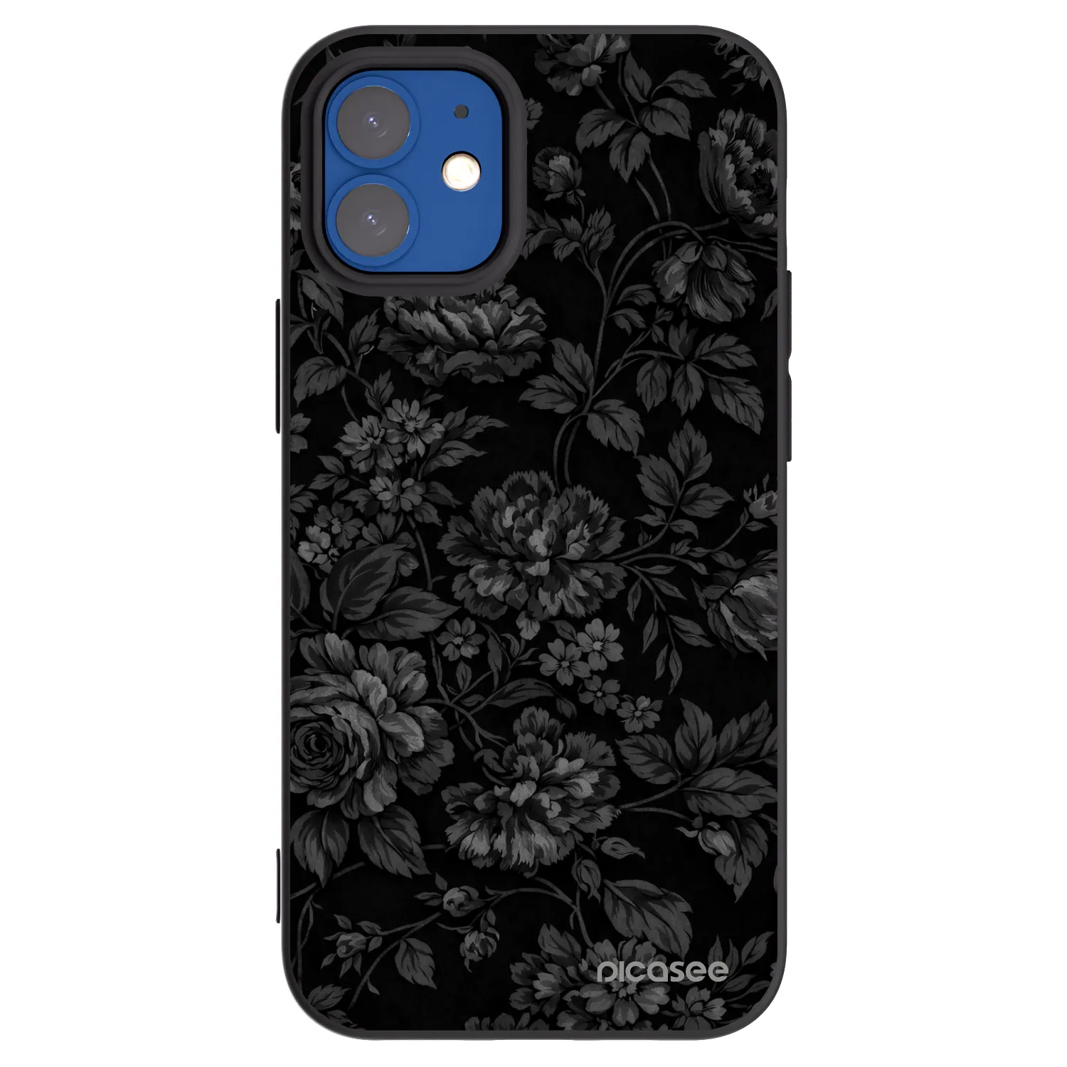 Picasee husă neagră din silicon pentru Apple iPhone 12 mini - Dark Romance