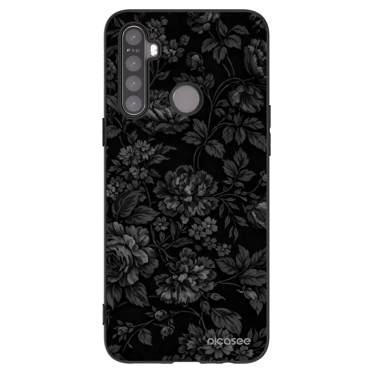Picasee husă neagră din silicon pentru Realme 6i - Dark Romance