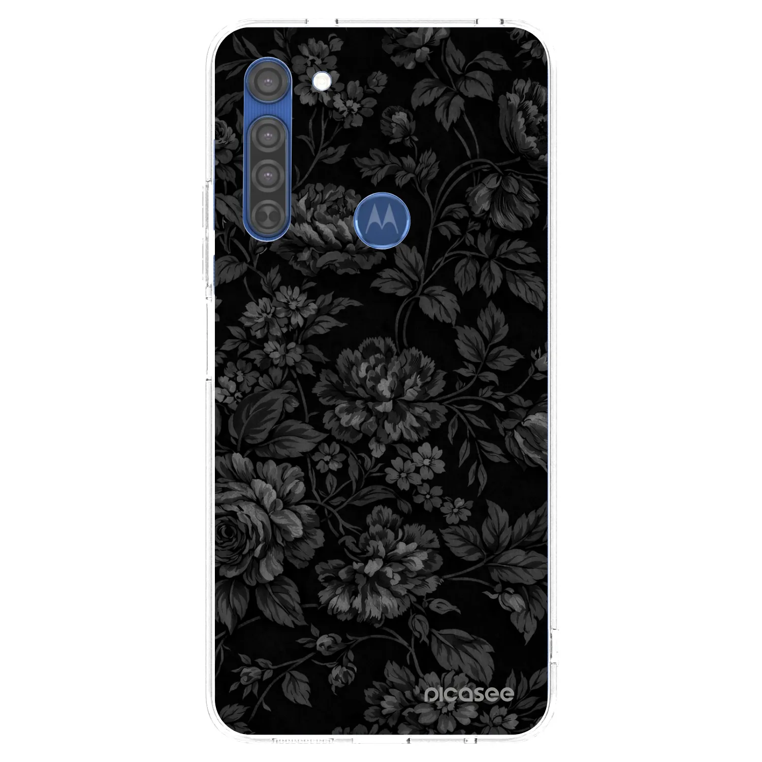 Picasee husă transparentă din silicon pentru Motorola Moto G8 - Dark Romance